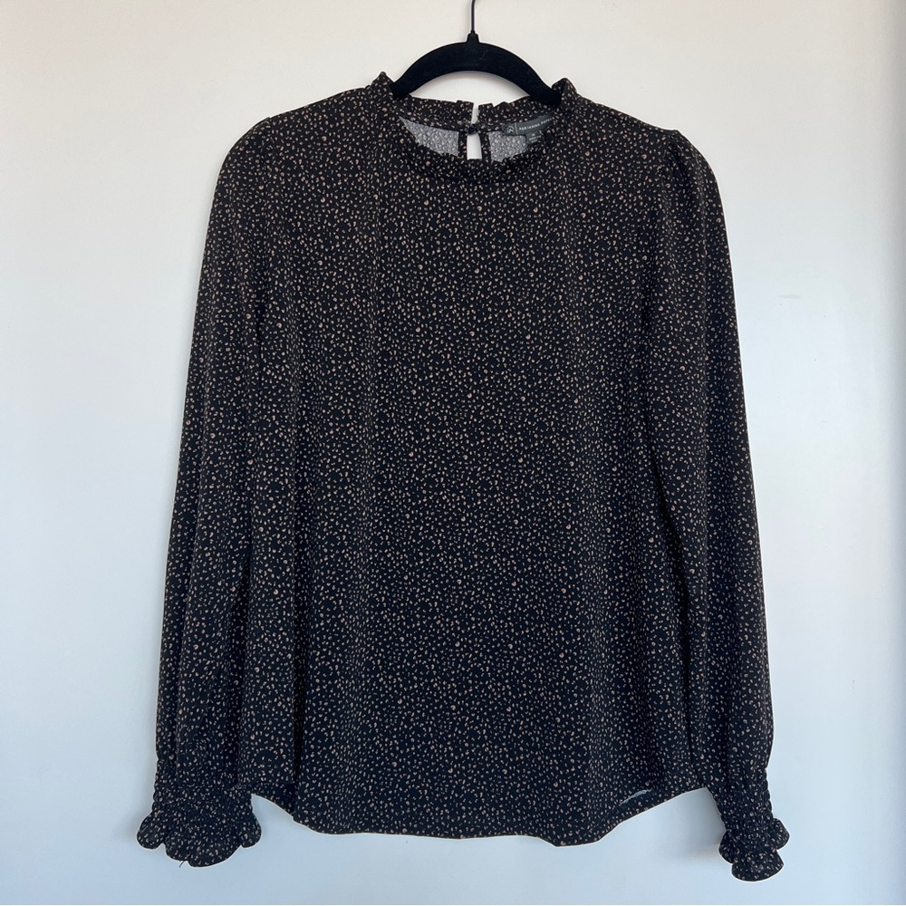 NWT ⋆ Adrianna Papell | Speckled Mock Neck Blouse